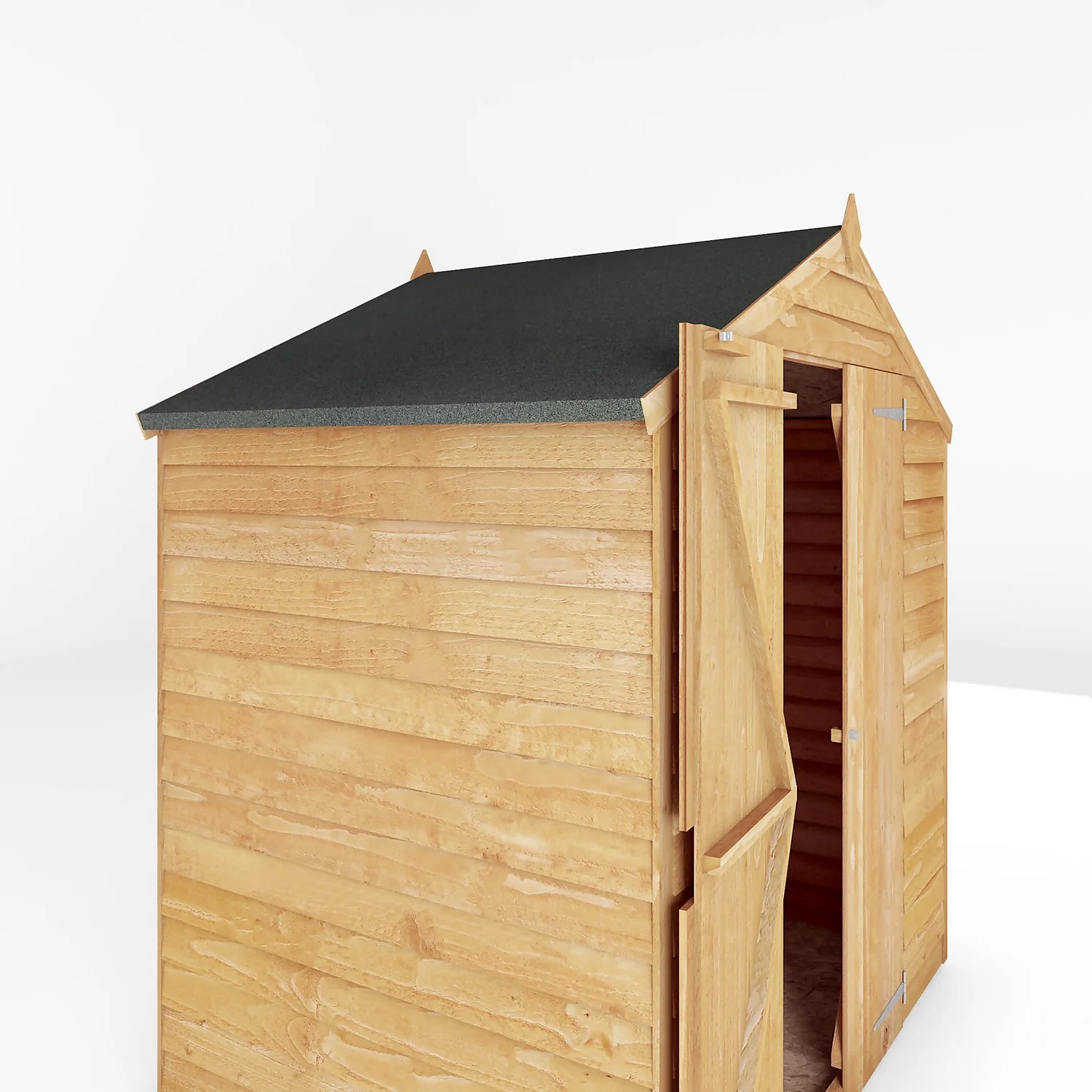 Mercia 4 X 6ft Overlap Apex Windowless Shed - Incl. Installation 4 Mercia 4 X 6ft Overlap Apex Windowless Shed - Incl. Installation - Image 4