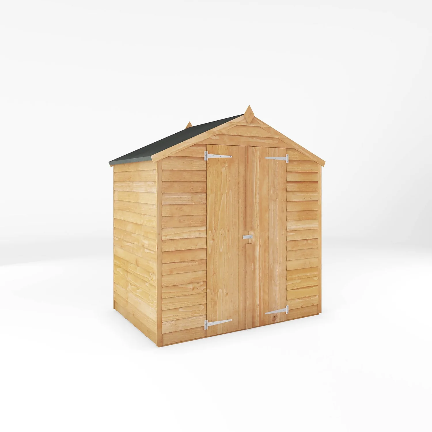 Mercia 4 X 6ft Overlap Apex Windowless Shed - Incl. Installation 1 Mercia 4 X 6ft Overlap Apex Windowless Shed - Incl. Installation