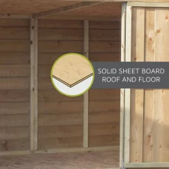 Mercia 6 X 4ft Overlap Pent Bike Shed - Incl. Installation -Garden Tool Store 12825547 8714989186821652