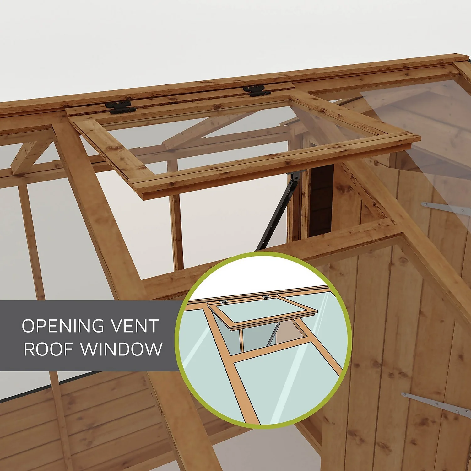 Mercia 8 X 6ft Traditional Apex Greenhouse Combi - Installation Included 8 Mercia 8 X 6ft Traditional Apex Greenhouse Combi - Installation Included - Image 8