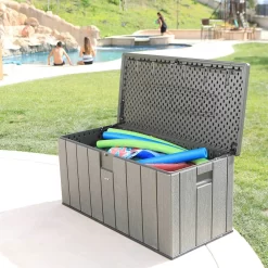 Lifetime Outdoor Plastic Storage Box 568 Litres -Garden Tool Store 12826332 1224833225619242