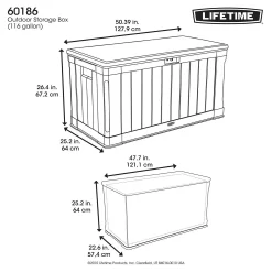 Lifetime Outdoor Plastic Garden Storage Box - 439 Litres 13 Lifetime Outdoor Plastic Garden Storage Box - 439 Litres -Garden Tool Store 12826335 1974856525567256