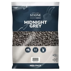 Stylish Stone Midnight Grey - Midi Pack - 9kg -Garden Tool Store 12826536 6444902951245481