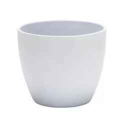 Grey Stone Ceramic Cover Pot - 11cm