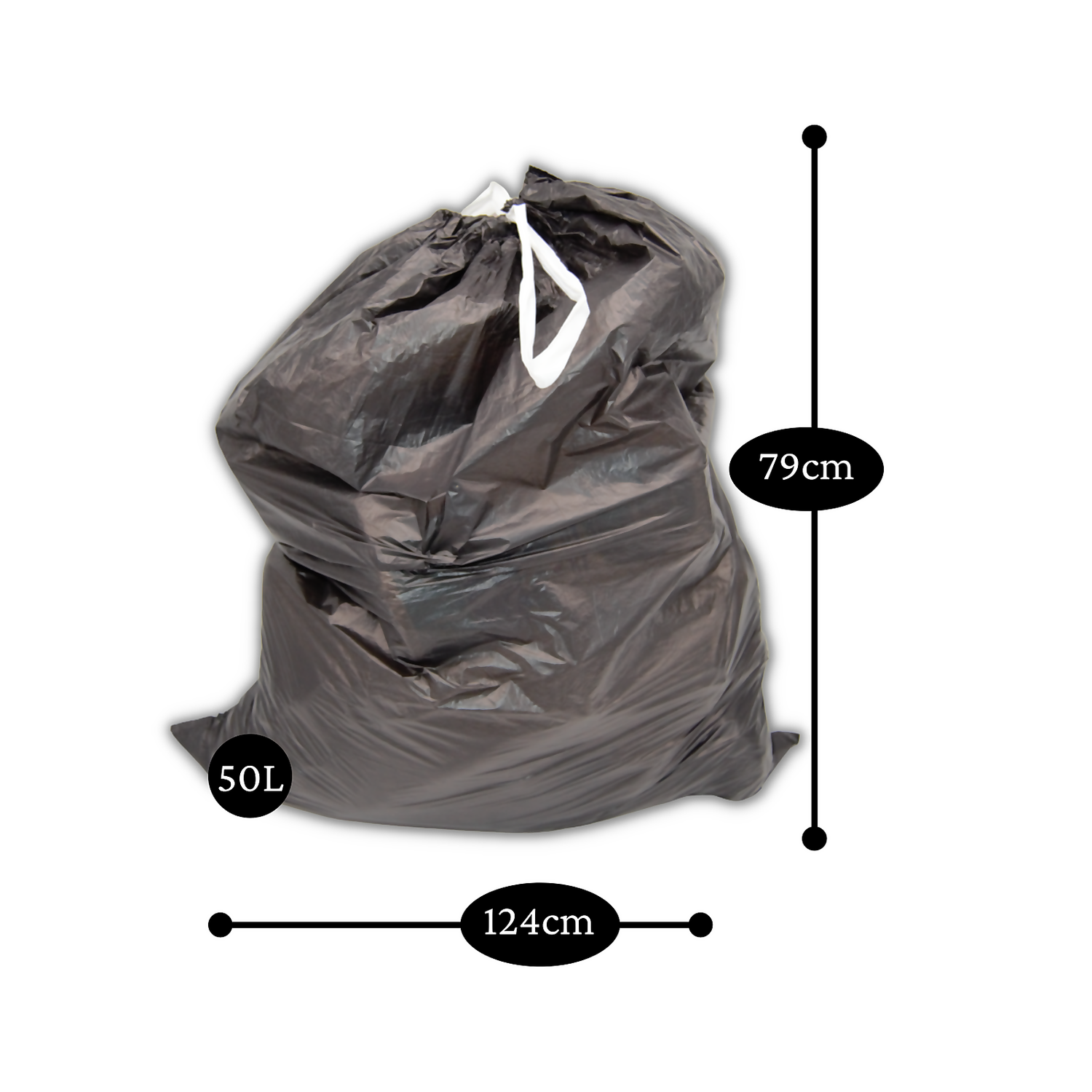 None Drawstring Refuse Sacks - 20 Pack 4 None Drawstring Refuse Sacks - 20 Pack - Image 4