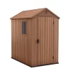 Keter Darwin 6 X 4ft Outdoor Garden Apex Storage Shed - Brown