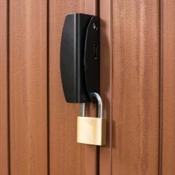 Keter Darwin 6 X 4ft Outdoor Garden Apex Storage Shed - Brown -Garden Tool Store 12833043 1795036177858208