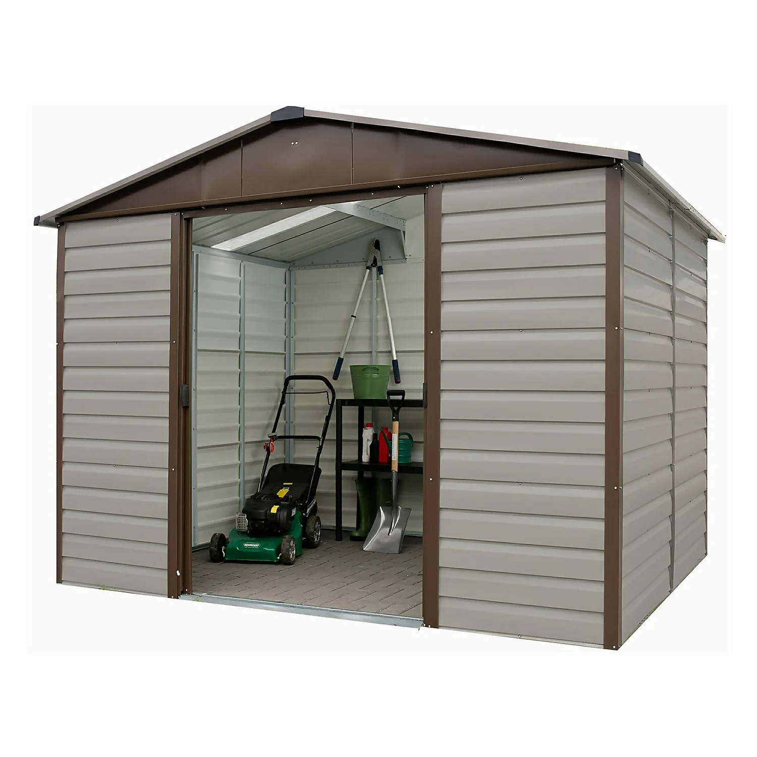 Yardmaster 8x6ft Shiplap Metal Shed 1 Yardmaster 8x6ft Shiplap Metal Shed