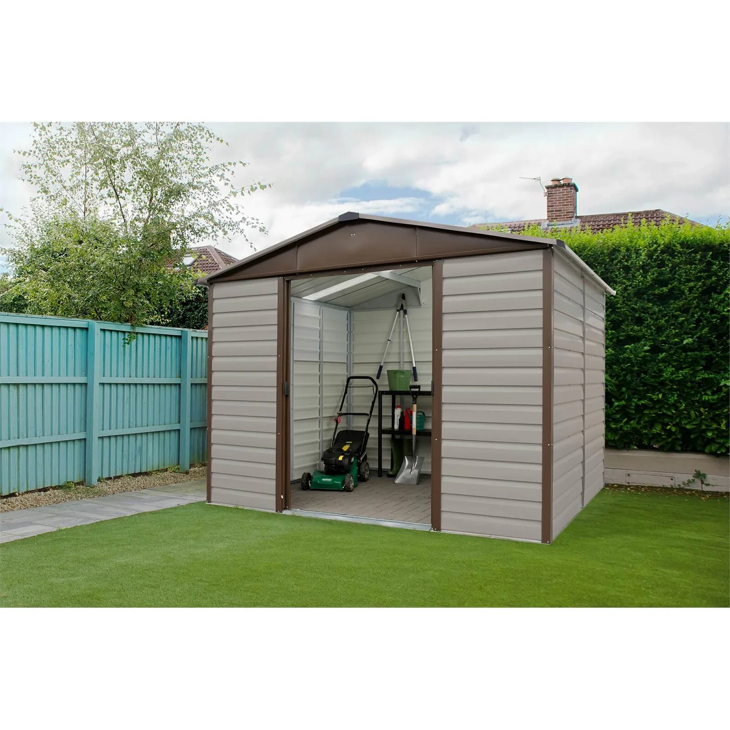 Yardmaster 10x12ft Shiplap Metal Shed 2 Yardmaster 10x12ft Shiplap Metal Shed - Image 2