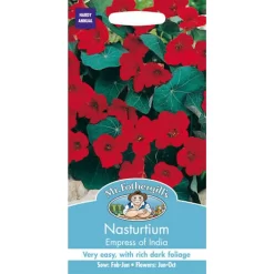 Mr. Fothergill's Nasturtium Empress Of India (Tropaeolum Majus) Seeds