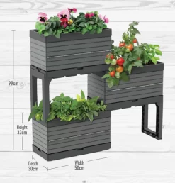 Modular Planter Set - Grey 9 Modular Planter Set - Grey -Garden Tool Store 12836339 1784853672800836