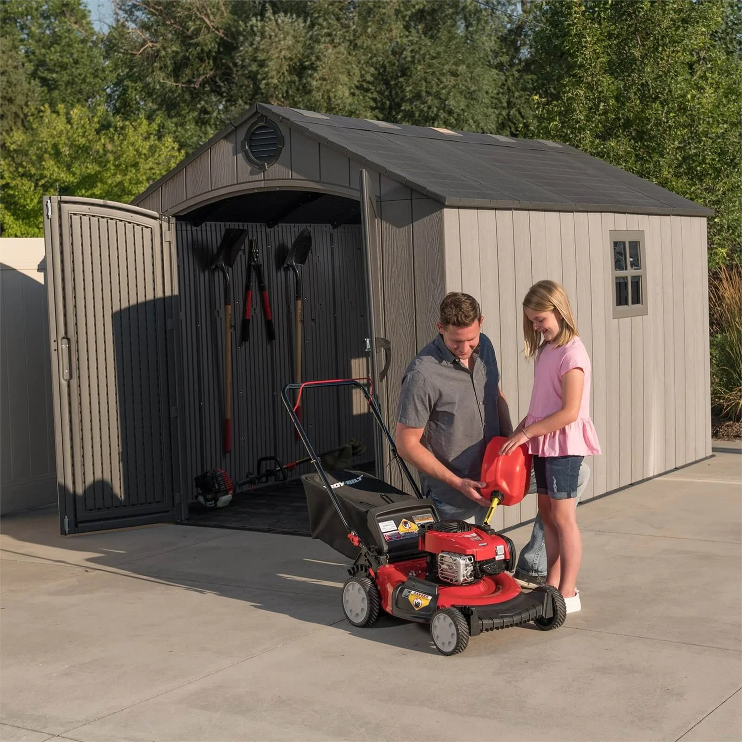 Lifetime 8x12.5 Ft Rough Cut Outdoor Storage Shed 3 Lifetime 8x12.5 Ft Rough Cut Outdoor Storage Shed - Image 3