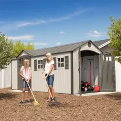 Lifetime 17.5 X 8 Ft Dual Entry Outdoor Storage Shed 12 Lifetime 17.5 X 8 Ft Dual Entry Outdoor Storage Shed -Garden Tool Store 12836595 1905012583797700