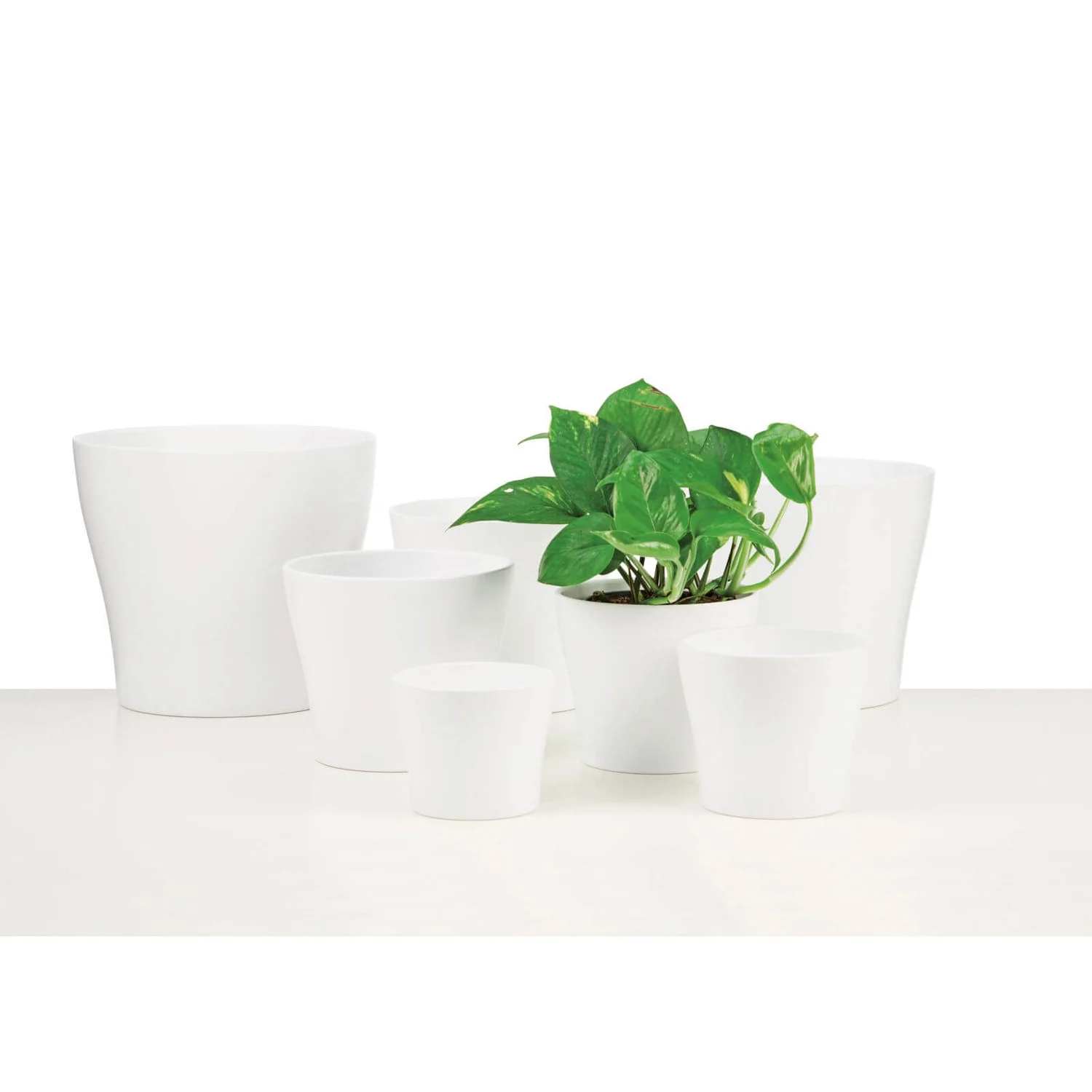 White Plant Pot - 31cm 2 White Plant Pot - 31cm - Image 2