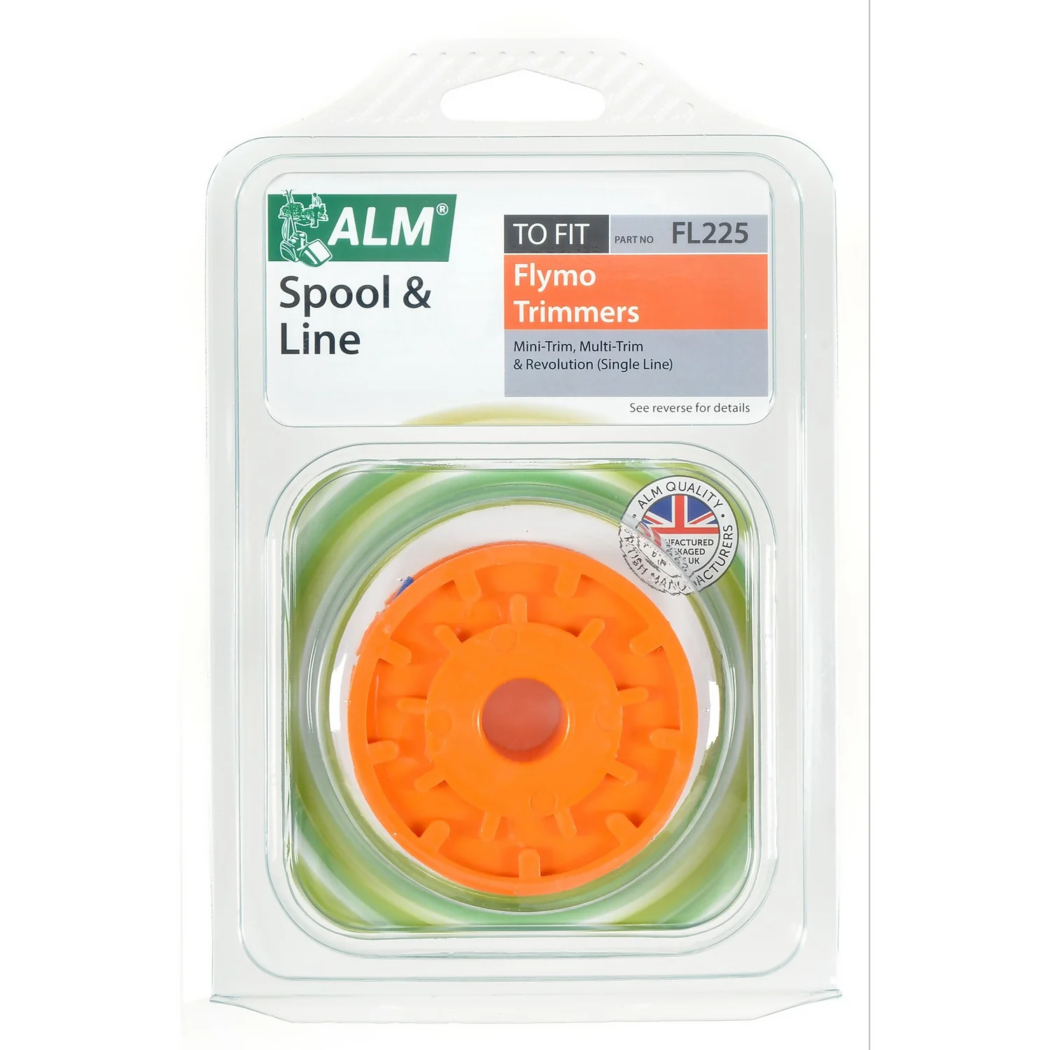 ALM FL225 Replacement Spool & Line - Flymo Trimmers 1 ALM FL225 Replacement Spool & Line - Flymo Trimmers