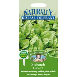 Mr. Fothergill's Spinach Emilia F1 (Spinacia Oleracea) Seeds