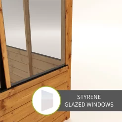Country Living Southwell 8 X 4ft Premium Lean To Greenhouse Painted + Installation - Thorpe Towers -Garden Tool Store 12876015 9204843879498107