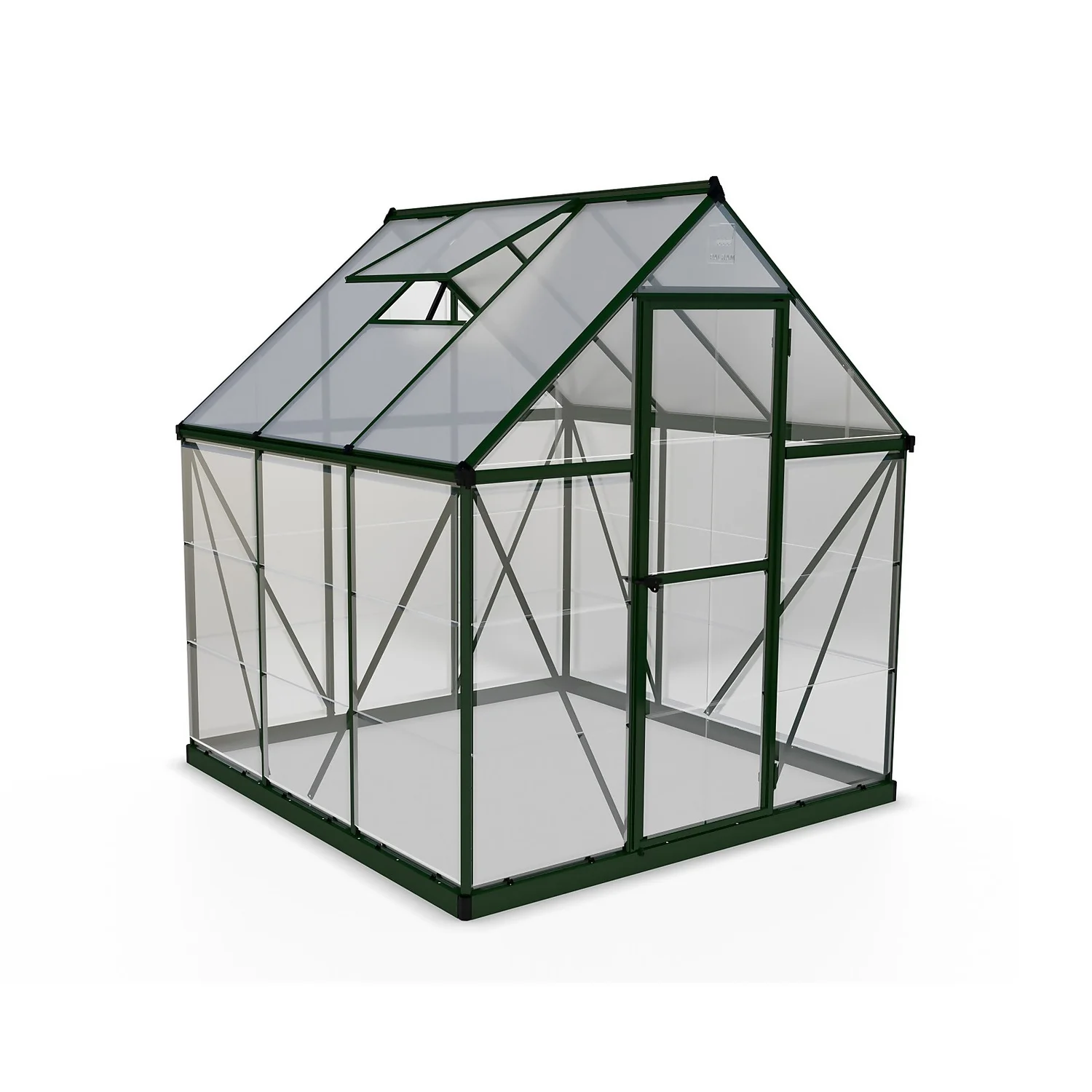 Palram Canopia Hybrid 6 X 6ft Green Greenhouse 1 Palram Canopia Hybrid 6 X 6ft Green Greenhouse