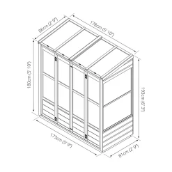 Country Living Durlston 6 X 3ft Traditional Tall Wall Greenhouse Painted + Installation - Thorpe Towers 11 Country Living Durlston 6 X 3ft Traditional Tall Wall Greenhouse Painted + Installation - Thorpe Towers -Garden Tool Store 12881655 1654843878365241