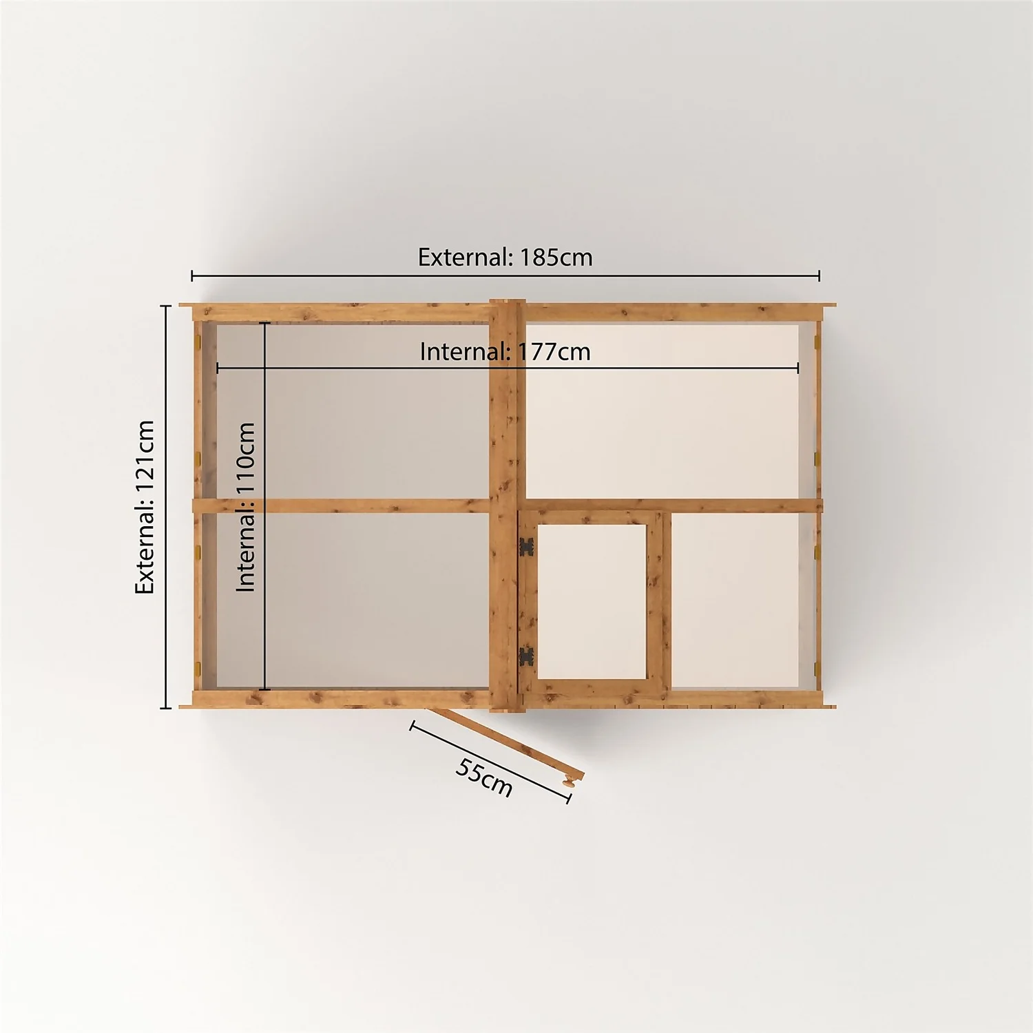 Country Living Kelham 4 X 6ft Traditional Greenhouse Painted + Installation - Thorpe Towers 5 Country Living Kelham 4 X 6ft Traditional Greenhouse Painted + Installation - Thorpe Towers - Image 5