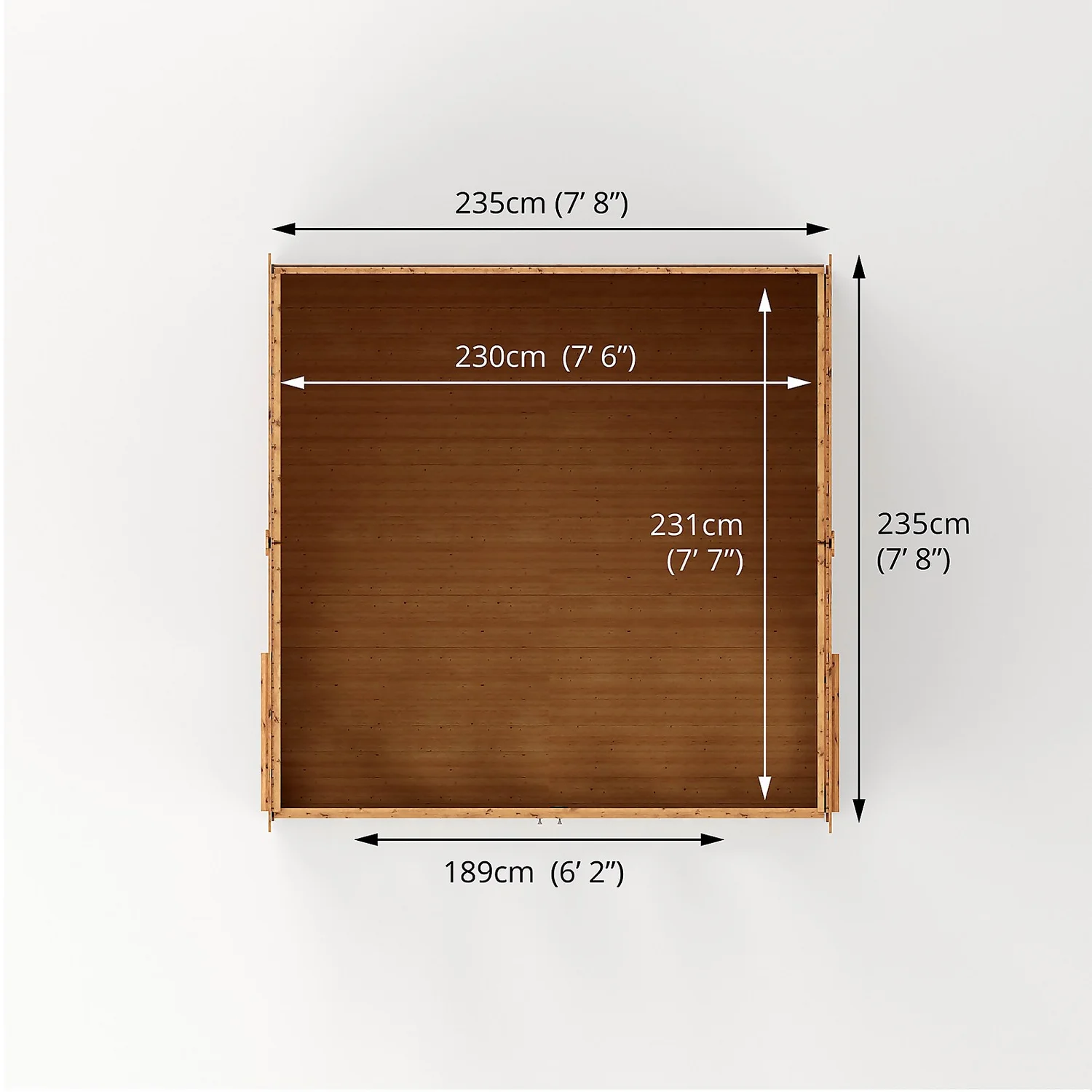 Country Living Hawksworth 8 X 8ft Summerhouse Painted + Installation - Aurora Green 8 Country Living Hawksworth 8 X 8ft Summerhouse Painted + Installation - Aurora Green - Image 8