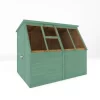 Country Living Caythorpe 8 X 6 Premium Potting Shed Painted + Installation - Aurora Green