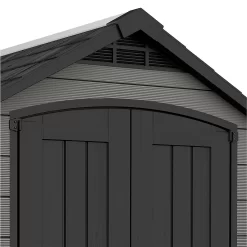 Keter Premier 7 X 7ft Outdoor Garden Apex Storage Shed - Grey -Garden Tool Store 12882034 1335036180500743