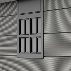 Keter Premier 7 X 7ft Outdoor Garden Apex Storage Shed - Grey -Garden Tool Store 12882034 1555036180599140