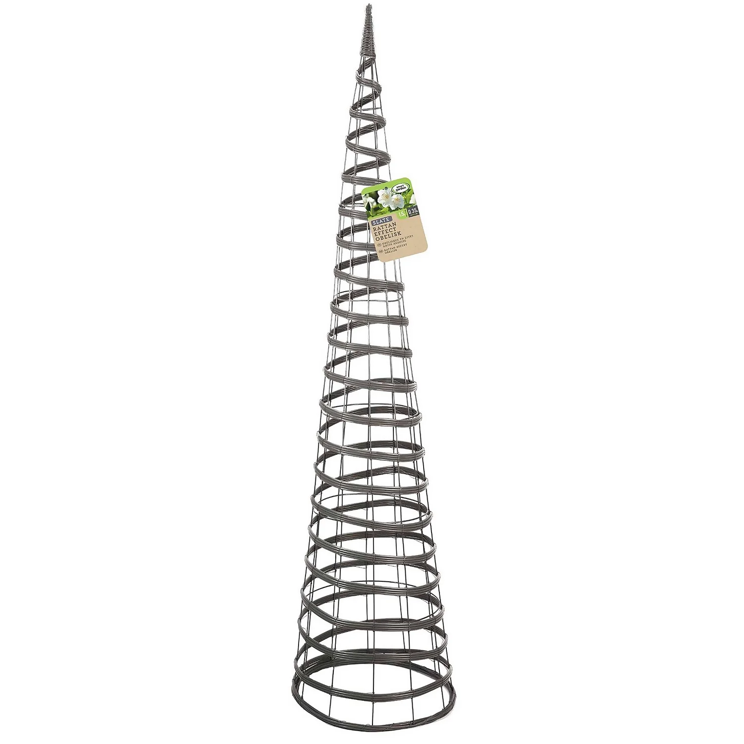 Smart Garden Faux Rattan Obelisk - Slate 1 Smart Garden Faux Rattan Obelisk - Slate