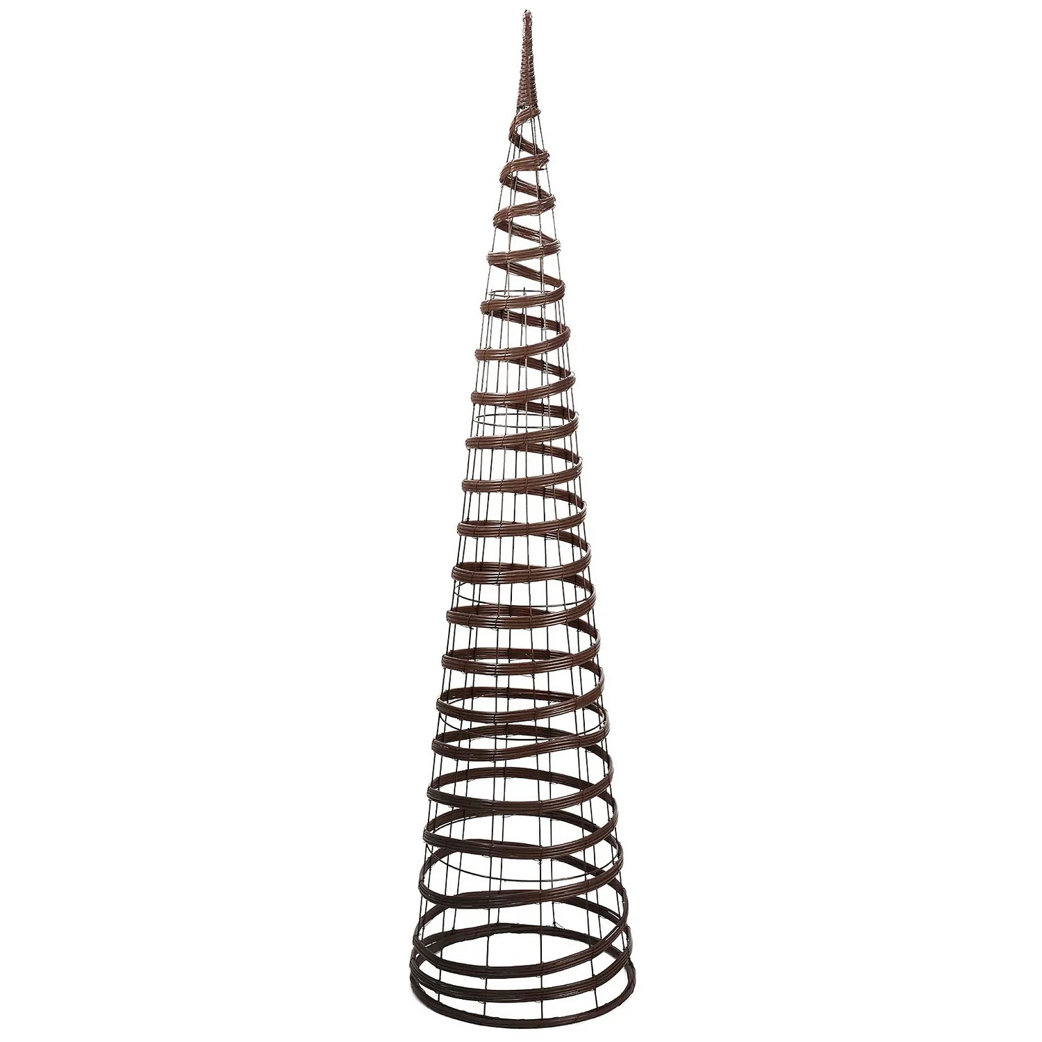Smart Garden Faux Rattan Obelisk - Chestnut 1 Smart Garden Faux Rattan Obelisk - Chestnut