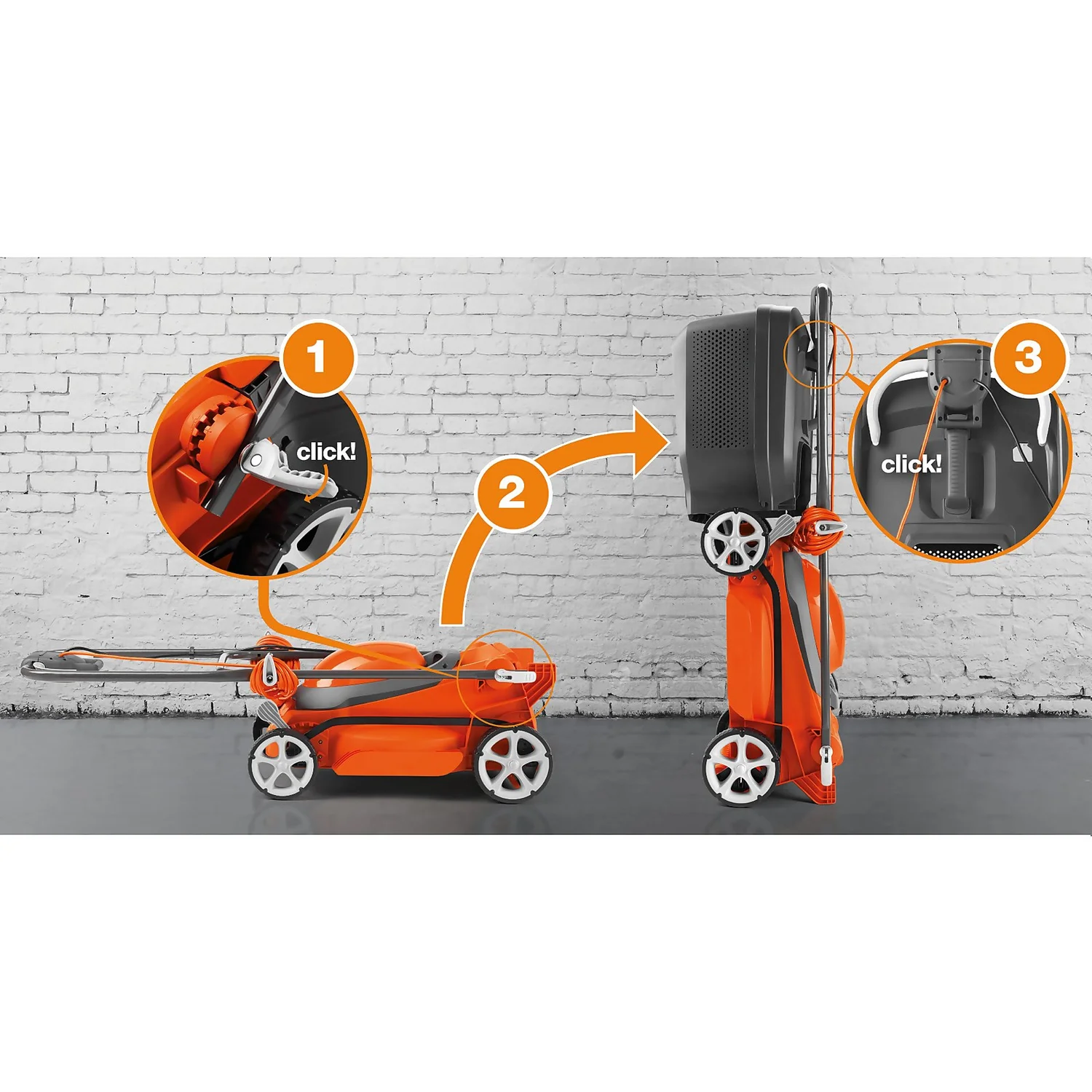 Flymo 1400W EasiStore 340R Electric Lawn Mower - 34cm 6 Flymo 1400W EasiStore 340R Electric Lawn Mower - 34cm - Image 6