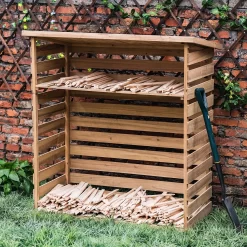 Wooden Log Store -Garden Tool Store 12885936 1605013038793324