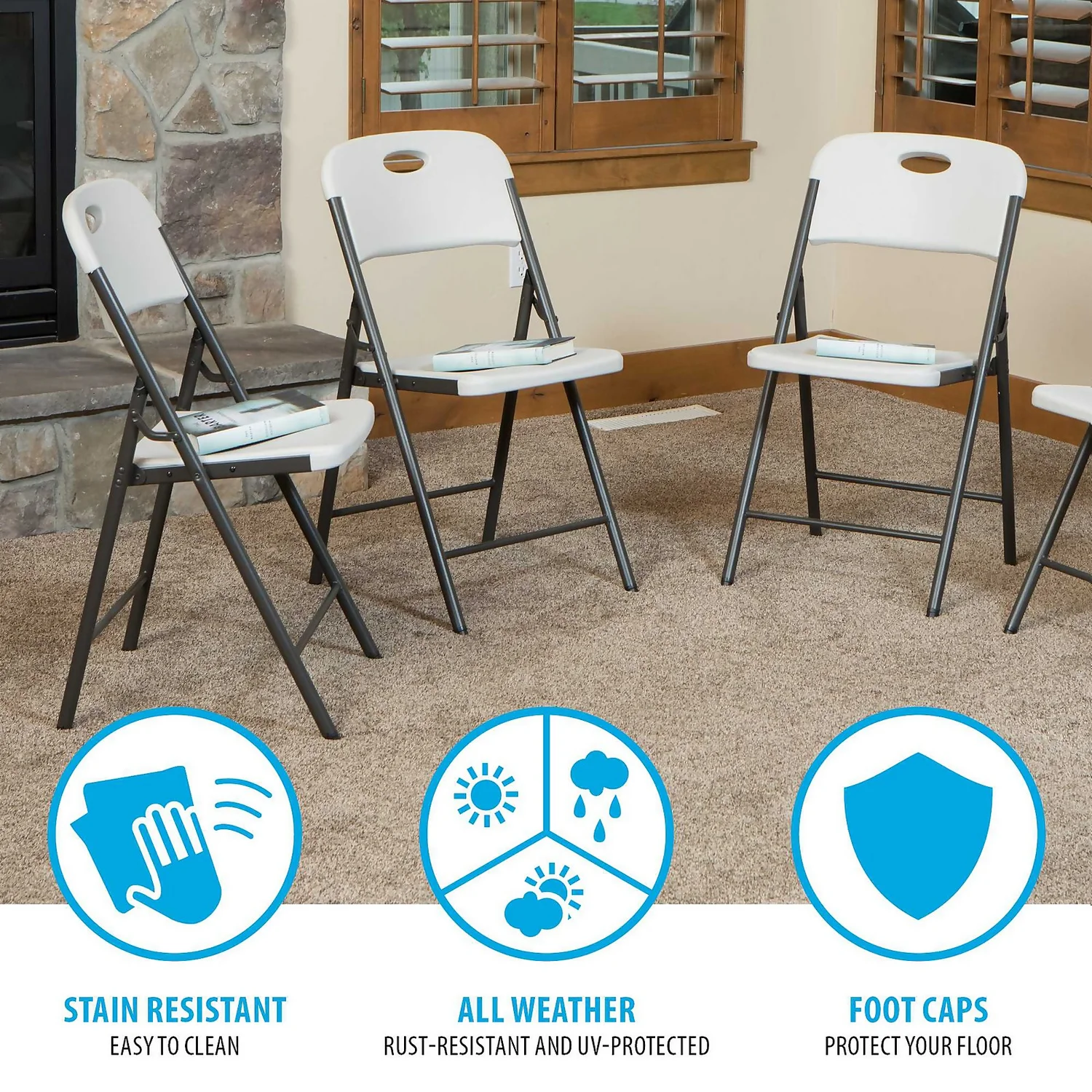 Lifetime Blow Moulded Folding Chair 5 Lifetime Blow Moulded Folding Chair - Image 5