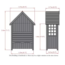Shire Mimosa Arbour - 4x2ft -Garden Tool Store 12887176 7884849861854342