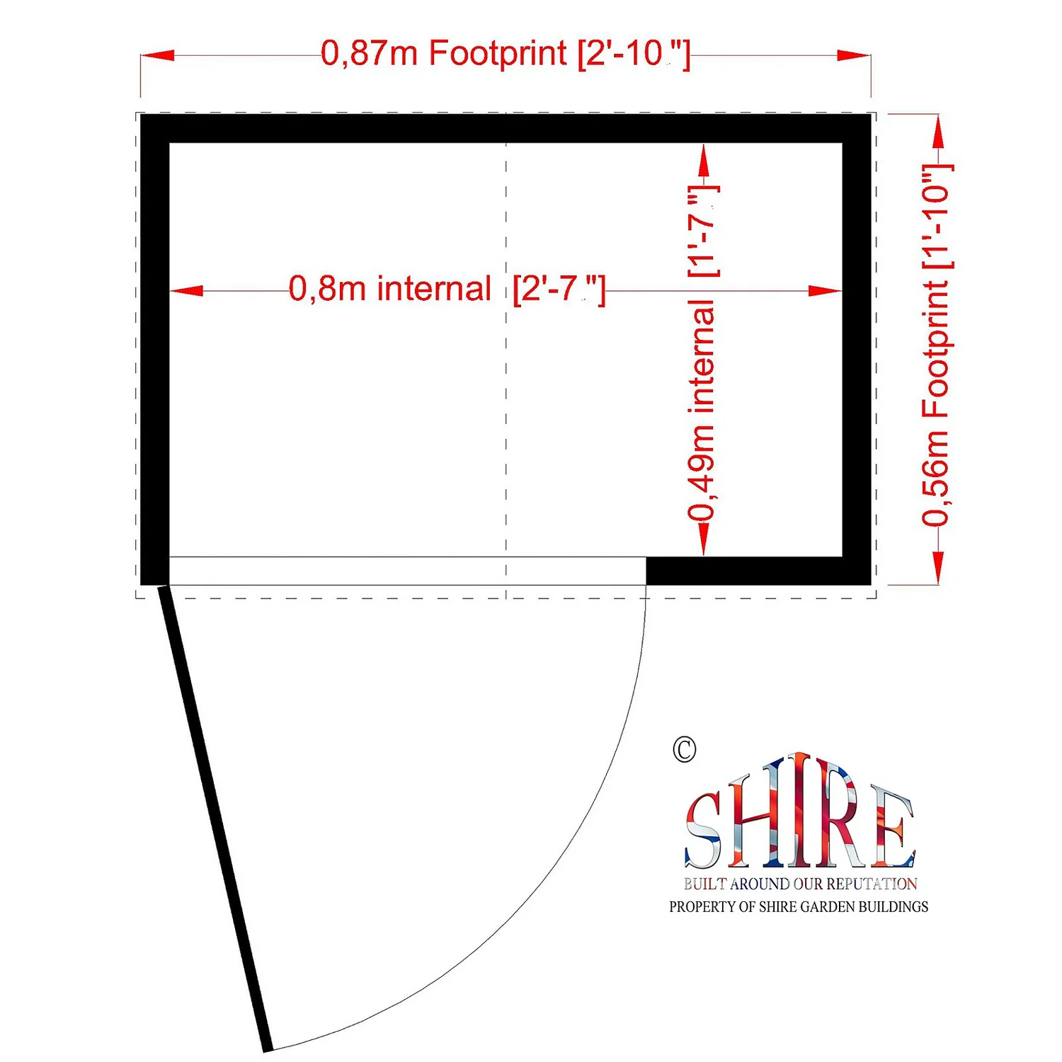 Shire Tool Store Overlap - 3x2ft 7 Shire Tool Store Overlap - 3x2ft - Image 7
