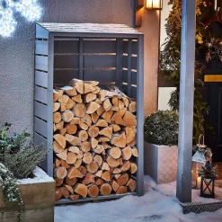 Shire Tall Wall Log Store - 3x1.5ft -Garden Tool Store 12887202 1504910901538437