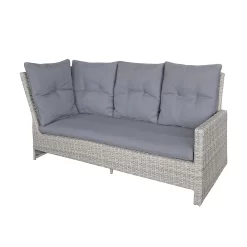 Mortimer Grey Rattan Garden Corner Sofa Set -Garden Tool Store 12887790 3255047776533844
