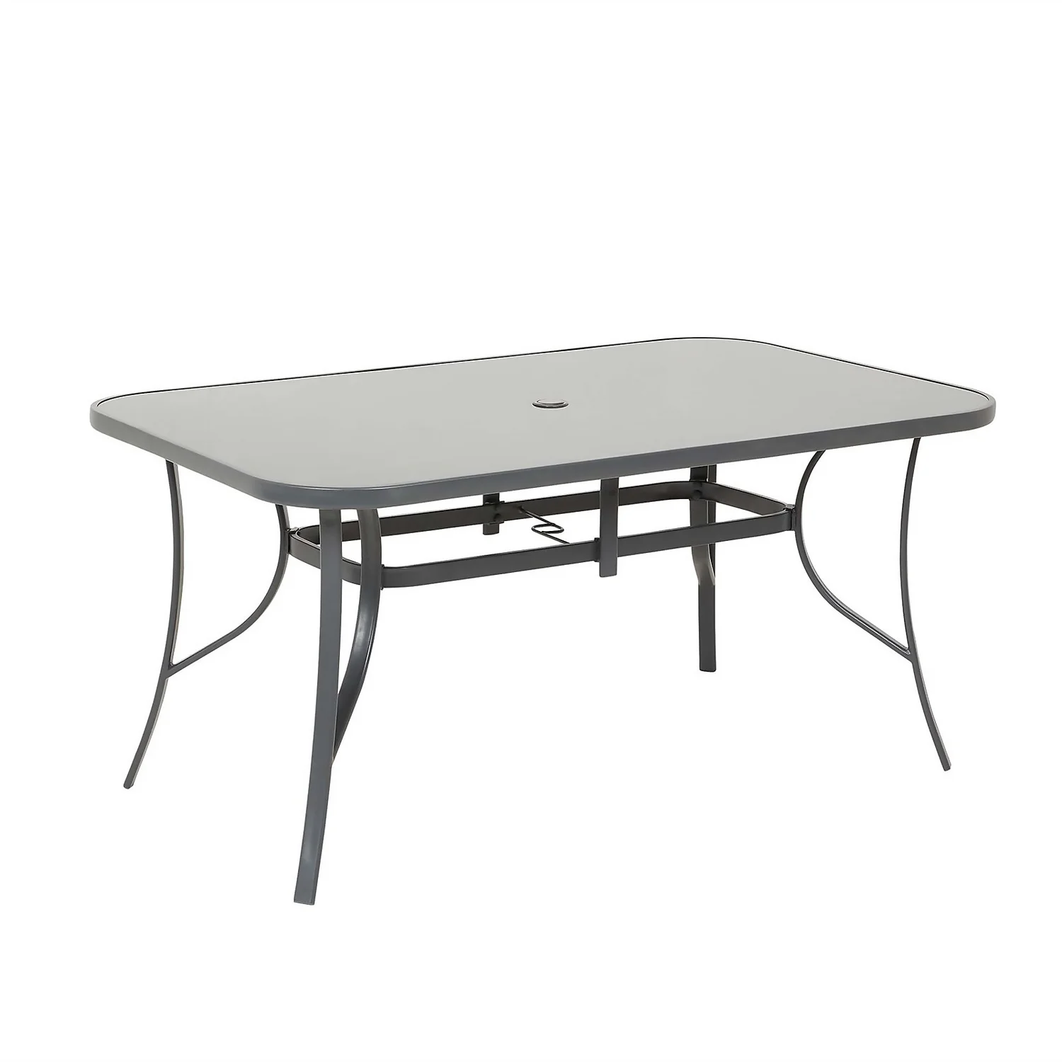 Rowly 6 Seater Garden Dining Set With Parasol 3 Rowly 6 Seater Garden Dining Set With Parasol - Image 3