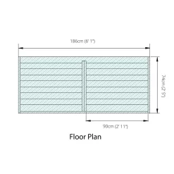 Mercia (Installation Included) Double Log Store 19 Mercia (Installation Included) Double Log Store -Garden Tool Store 12888117 5405028837827025