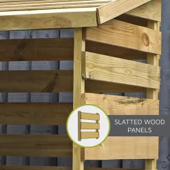 Mercia (Installation Included) Single Log Store -Garden Tool Store 12888118 1415011214902836