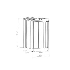 Mercia Single Bin Store -Garden Tool Store 12888119 1274849860070593