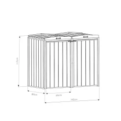 Mercia Double Bin Store (Installed) 15 Mercia Double Bin Store (Installed) -Garden Tool Store 12888122 7774843293132279