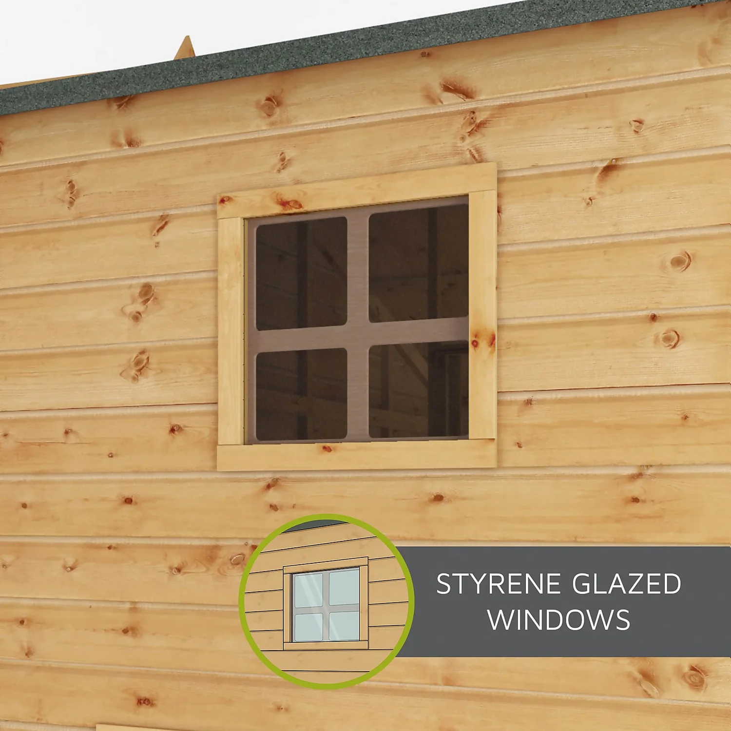 Mercia 4 X 4ft Snug Wooden Playhouse - Installation Included 6 Mercia 4 X 4ft Snug Wooden Playhouse - Installation Included - Image 6