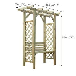 Mercia Pergola Seated Arbour -Garden Tool Store 12888303 1084884721489659