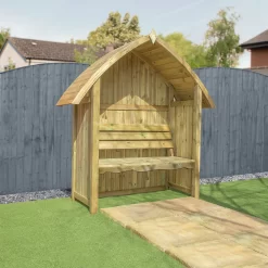 Mercia Arch Top Seated Arbour 12 Mercia Arch Top Seated Arbour -Garden Tool Store 12888308 1264884537788928