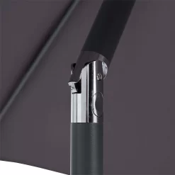 None 2.1m Crank & Tilt Parasol Dark Grey - Dia. 38mm -Garden Tool Store 12888560 2074843674185979