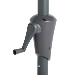 None 2.7m Crank & Tilt Parasol Dark Grey - Dia. 38mm -Garden Tool Store 12888563 2734843674675537