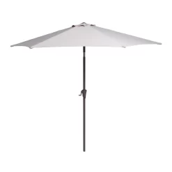 None 2.7m Crank & Tilt Parasol Natural - Dia. 38mm