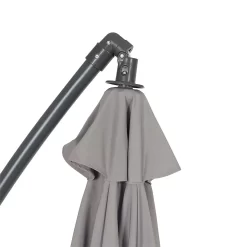 None 3m Overhanging Parasol - Light Grey -Garden Tool Store 12888566 7124966185535470
