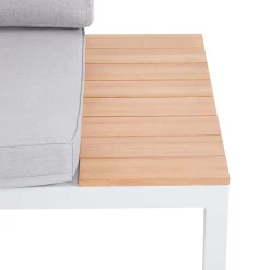 Spirit Metal Garden Corner Sofa Set - Grey -Garden Tool Store 12889918 2024846181086020